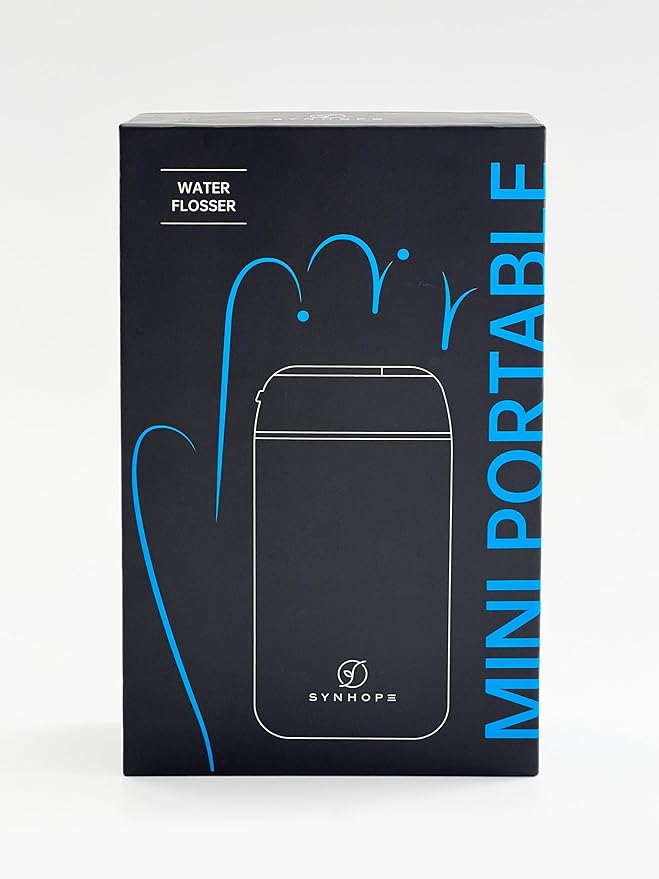 Water Flosser [ Mini Cordless Portable ] Oral Irrigator Water Teeth Cleaner Pick, Telescopic Water Tank, 3 Modes & IPX7 Waterproof, Home & Travel Water Floss for Teeth, Braces Bridges Care (White)