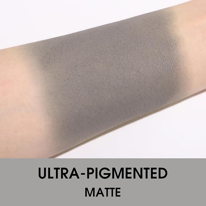 UCANBE Gray Single Eyeshadow Palette, Highly Pigmented Matte Eye Shadow Powder, Professional Long-Lasting Waterproof Makeup Palette