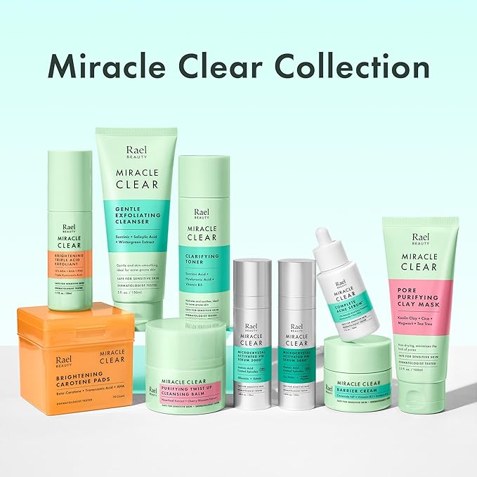 Rael Miracle Clear Facial Cleanser – Makeup Remover, Face Wash for Women, Korean Skin Care (Cleansing Balm, 1.69 fl. oz)