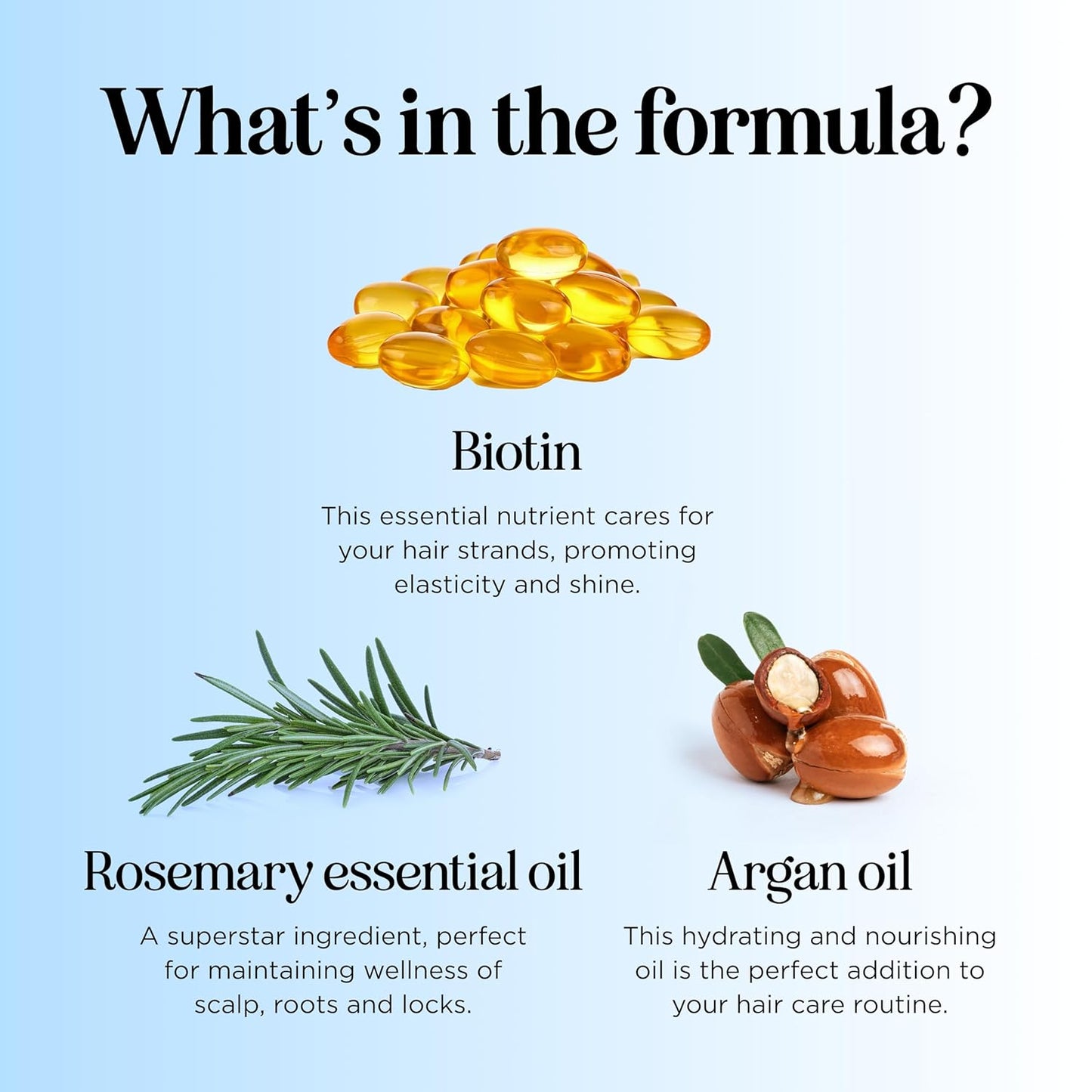 Rosemary and Biotin Shampoo for Thinning Hair - Vegan Volumizing Shampoo for Fine Hair with B Vitamins Argan Oil & Tea Tree Essential Oil - Paraben Silicone and Sulfate Free Vegan Formula (32 Fl Oz)