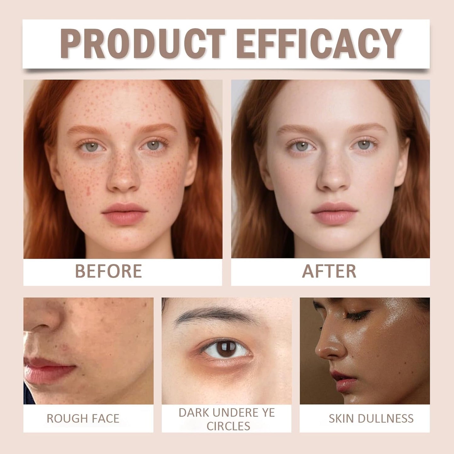 Face Foundation Concealer Stick,2-in-1 Long-wear Lightweight Contour Brighten Stick Blemish with Brush, Waterproof, Hydrating Full Coverage Dark Circles & Blemishes(4# Wheat Color)