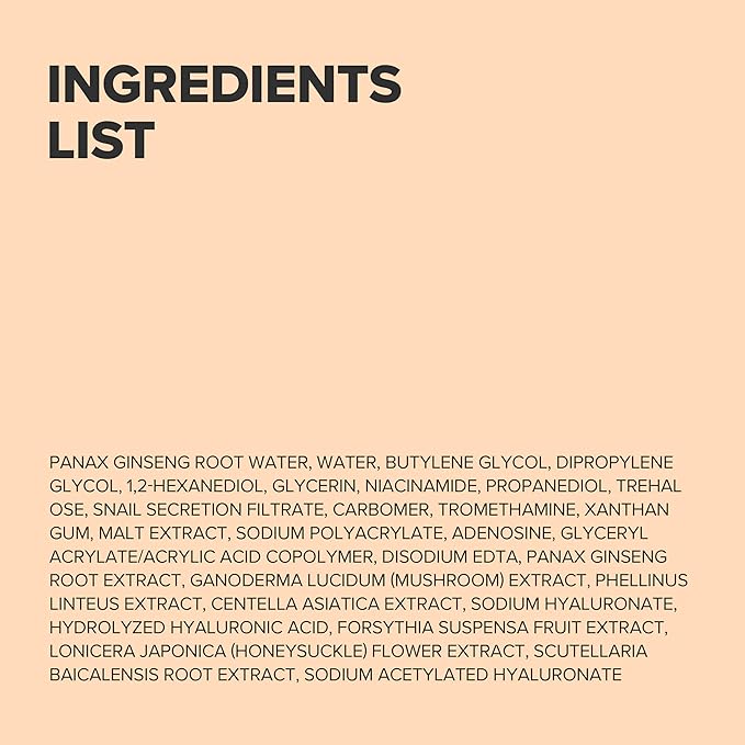 Beauty of Joseon Revive Snail Mucin Ginseng Serum Hydrating Peptide Facial Moisturizer Dark Spot Acne Scar Remover for Sensitive Face. Korean Skin Care for Men and Women (2 Fl.Oz.)