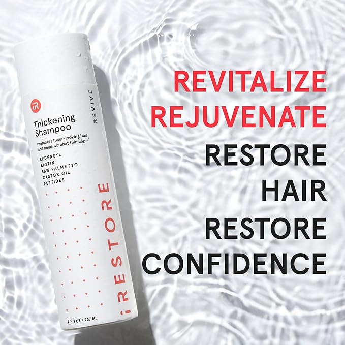 iRestore Anti Hair Loss and Thinning Shampoo - Biotin Formula for Hair Growth, Thickening and Volumizing for Men & Women (Pack of 2)