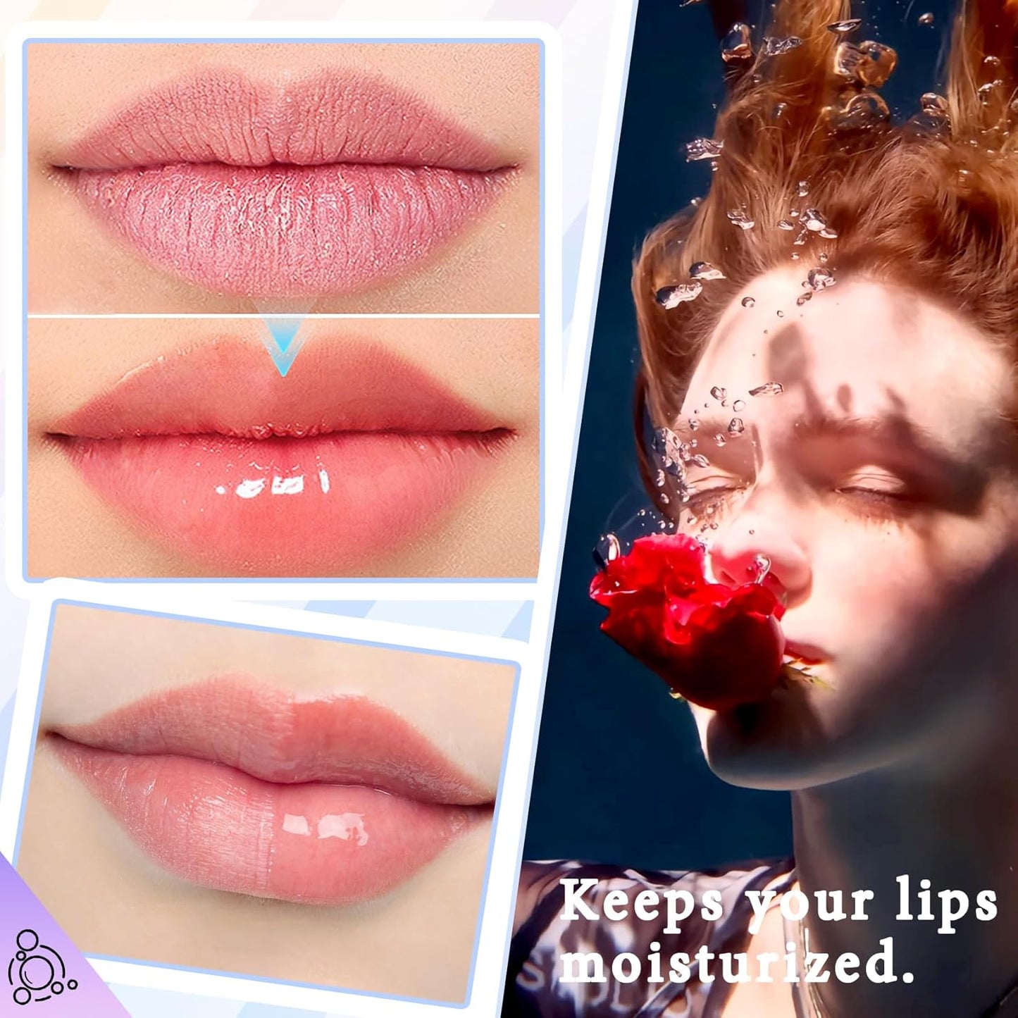 30PCS Moisturizing Lip Masks Set, Overnight Bulk Lip Patches, Long-lasting Hydrating Sleeping Lip Plumping Masks for Women 01