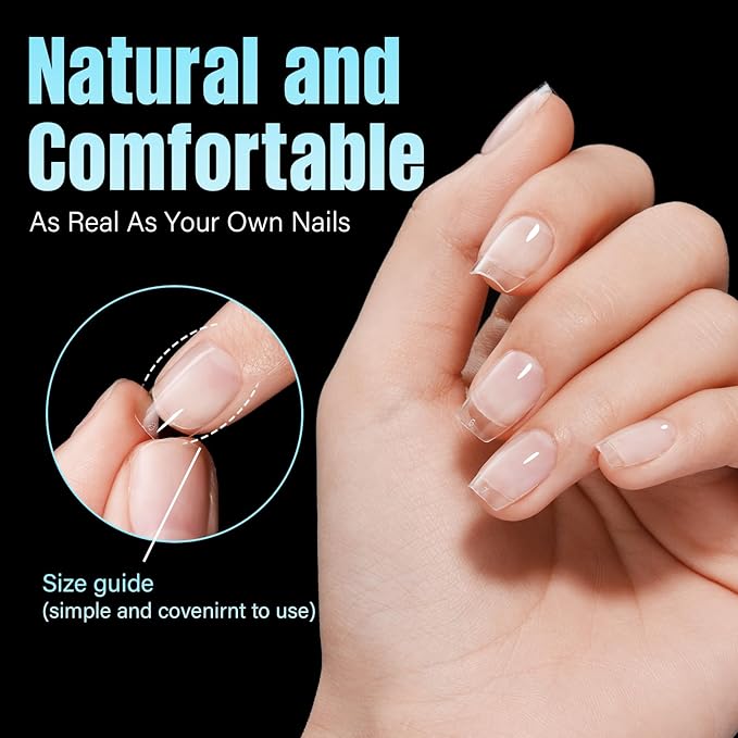 TOMICCA Extra Short Coffin Nail Tips, 240Pcs Half Matte Press on Full Cover Acrylic Nails, 12 Sizes Pre -Shape Soft Acrylic Fake Nail Tips for Nail Extension Art Home DIY Nail Salon