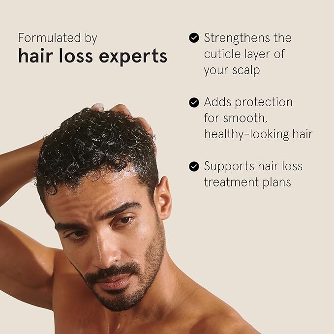 Keeps Hair Regrowth Treatment Mens Conditioner for Fuller, Thicker Looking Hair, 8 oz - Thinning and Hair Growth Conditioner for Men - DHT Blocker - Infused with Biotin, Caffeine, & Saw Palmetto