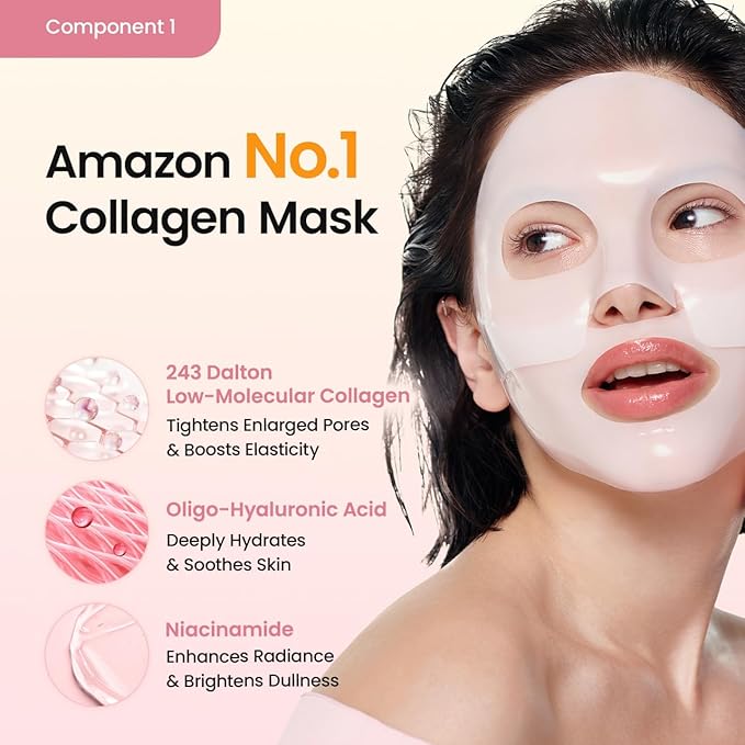 BIODANCE Best Mask Duo: Bio-Collagen & Ceramide Panthenol Real Deep Mask Set, Firming, Hydrating, Face Mask Bundle for Glass Skin, Korean Skincare Set, Korean Skin Care, Valentines Day Gifts for Her