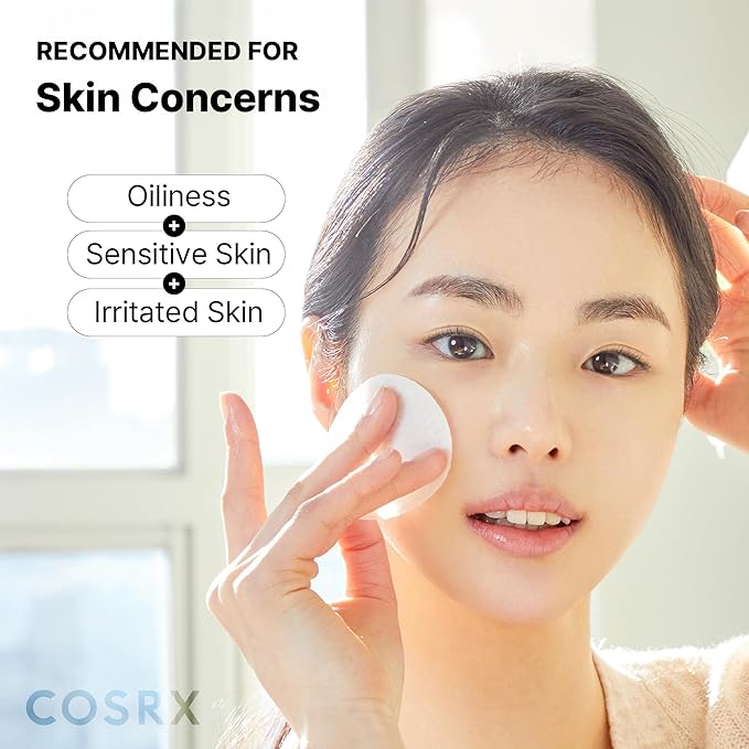 COSRX Green Calming Pads, 70 Sheets, Exfoliating Pads for Sensitive & Irritated Skin, Soothingm Hydrating, Refreshing, Korean Skin Care