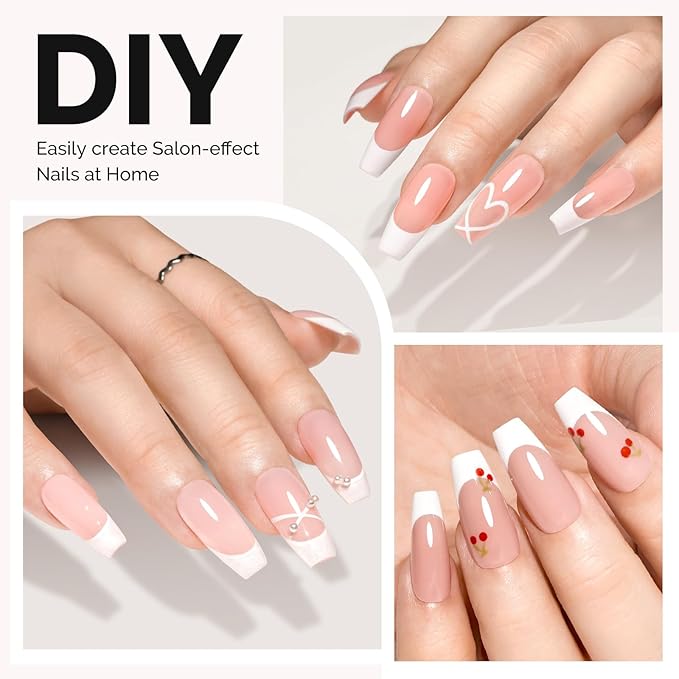 MelodySusie Medium Coffin X Nail Tips - 600Pcs 15 Sizes Clear Acrylic, Half Matte Full Cover Press on Nails for DIY Extension & Salon Use, Pre-Shaped for Long-Lasting Manicure