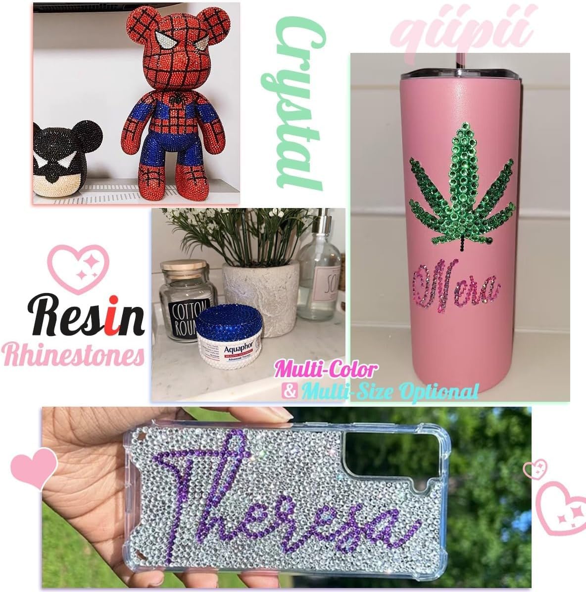 16000PCS Orange Crystal Resin Rhinestones for Crafting Orange Red Flatback Stones 3mm 4mm 5mm Non-Hotfix Diamonds Crystals Gems Charms for Nails Face Eyes Makeup Tumblers Bottles Crafts Clothes Shoes