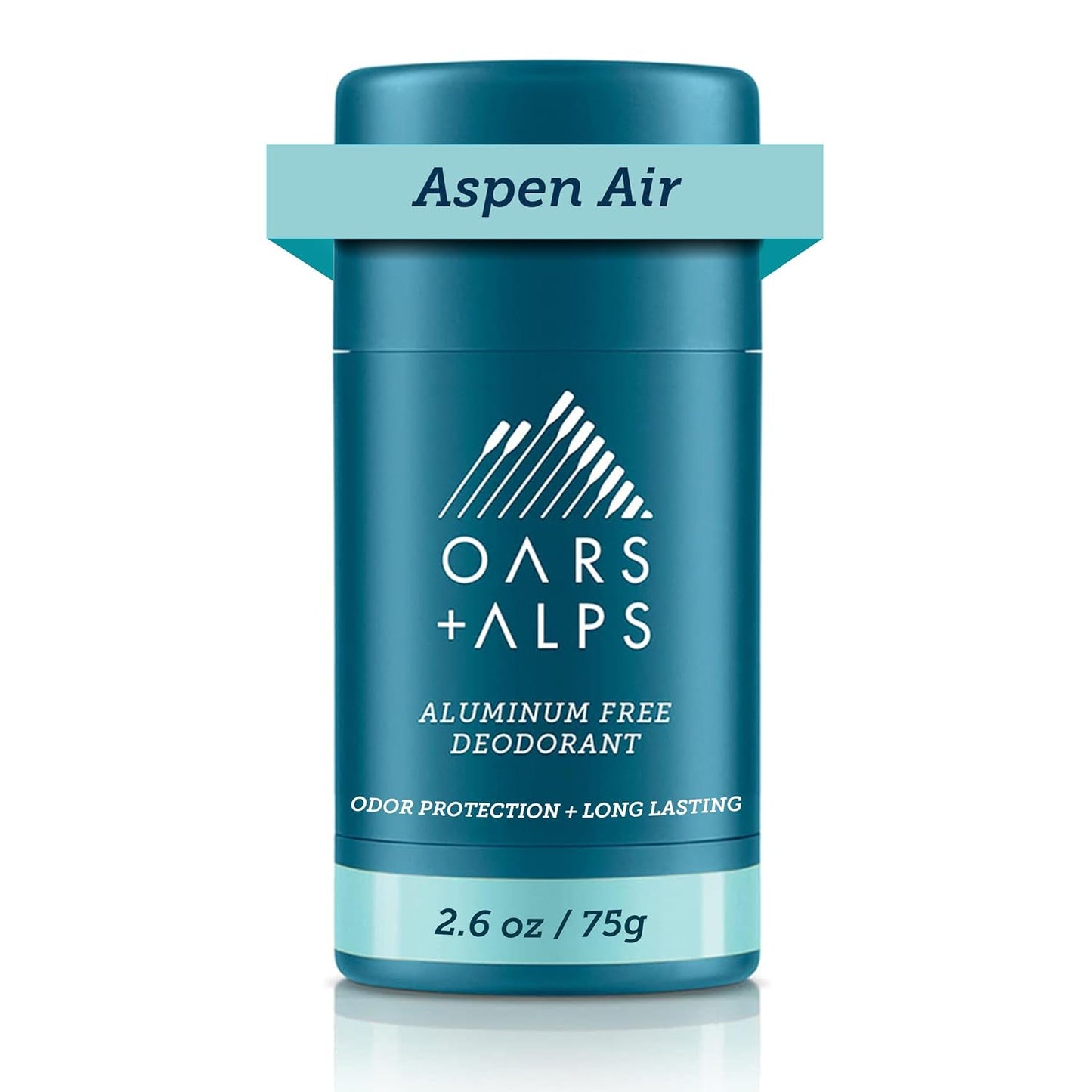 Oars + Alps Aluminum Free Deodorant for Men and Women, Dermatologist Tested and Made with Clean Ingredients, Travel Size, Aspen Air, 1 Pack, 2.6 Oz