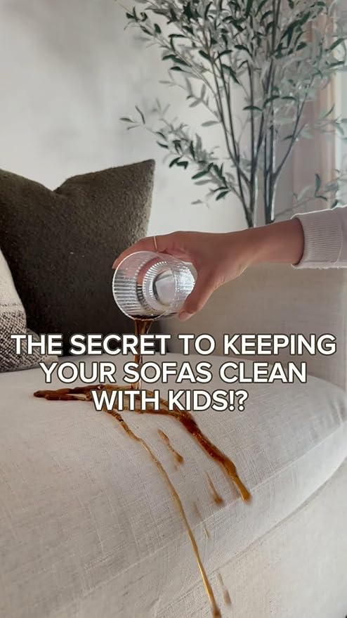 Fabric Protector and Stain Resistant Spray - Upholstery Fabric Spray for Stain Guard for Carpet, Shoes, Couch, Sofa - Non Toxic, Water Based Furniture Protector - 84.5 Fl. Oz.