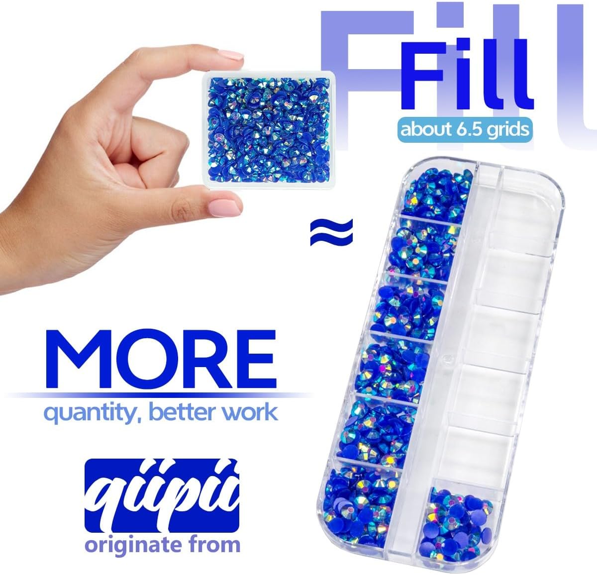 Dark Blue AB Resin Rhinestones w B7000 Jewelry Glue for Bedazzling Crafting 3mm-6mm Royal Blue Flatback Jelly Stones Bulk SS10-SS30 Diamonds Crystals Gems for Nails Face Makeup Tumblers Crafts