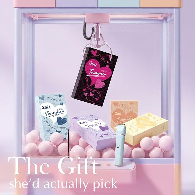 Bikini Trimmer for Women - Body Hair Trimmer Shaver for Women's Grooming, Wet & Dry Use Groomer, Dusk Razor for Women, Ladies Electric Razors for Legs, Female Trimmer for Private Area, Blue