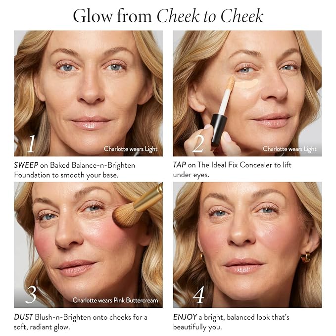 LAURA GELLER NEW YORK Baked Blush-n-Brighten Marbleized Blush for Cheeks - Rosé All Day - Natural Finish - Buildable Color