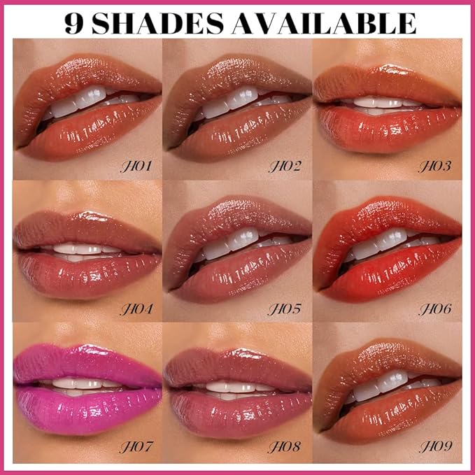 evpct Ruby Red Matte Liquid Lipstick Marker Pen Lip Liner Set with Glitter Lip Oil, 2 in 1 Lipgloss Lipstick Long Lasting Waterproof for Women, Longwear Lips Stain 24hr Original Smudge Proof labial