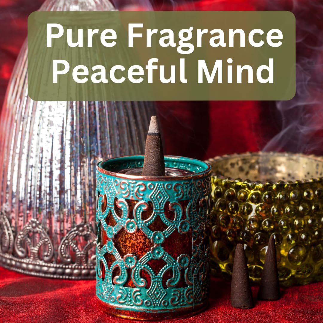 Yajna White Sage 100%-Natural-Incense-Cones Handmade-Hand-Dipped Organic-Chemicals-Free for-Purification-Relaxation-Positivity-Yoga-Meditation The-Best-scents (60 Count)