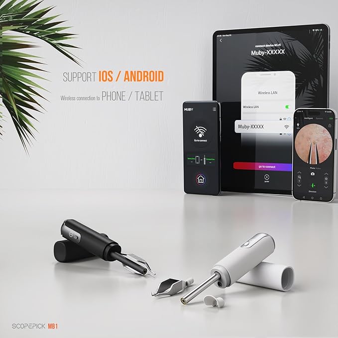 Blackhead Removal Tweezer with 1080p Camera, Ultimate Precision: Blackhead Removal with Camera - Perfect for Delicate Tasks! - - Ingrown Hair, Ear Hair Tweezer (Black)