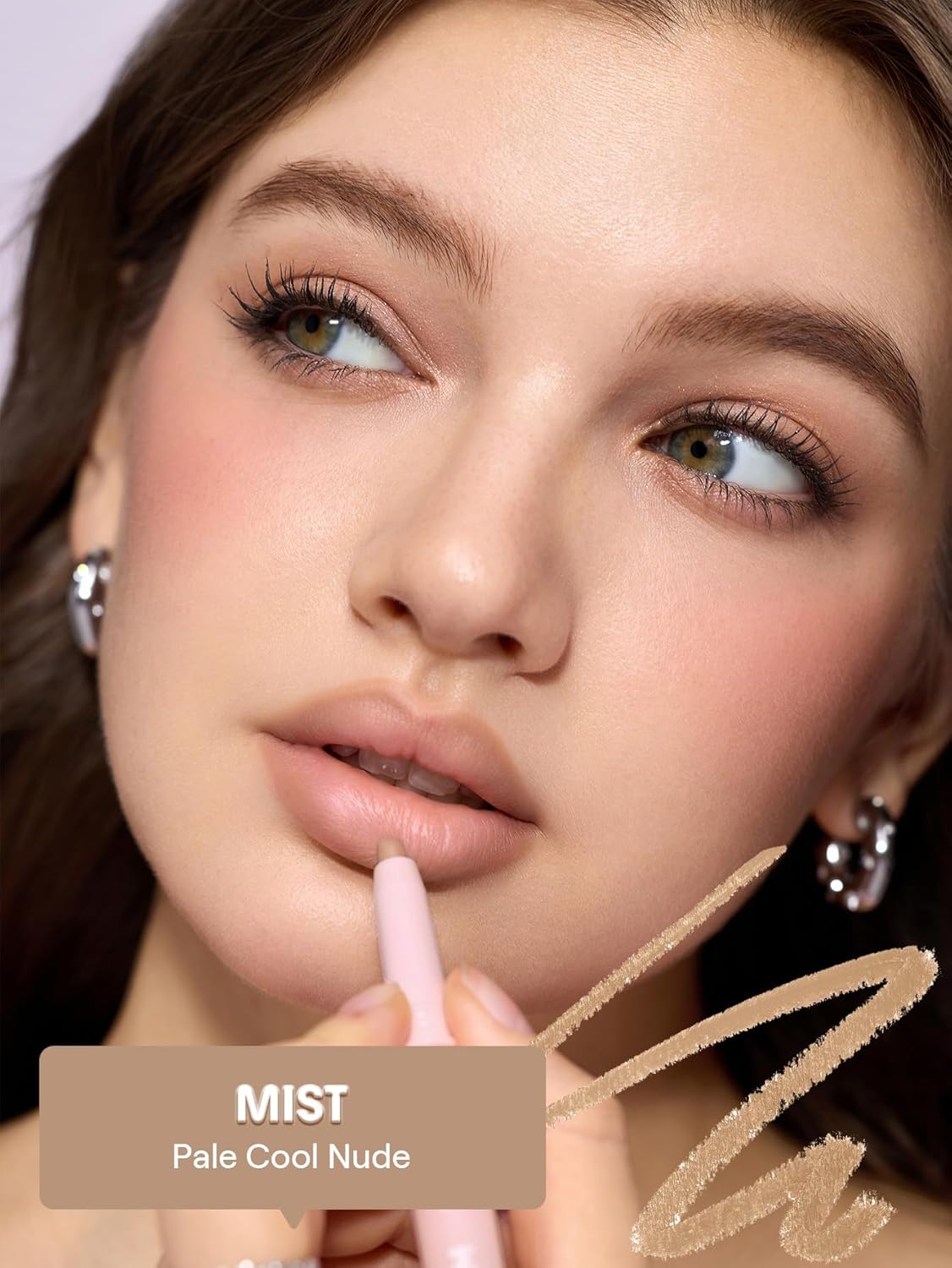 SHEGLAM Cloudline Blur Lip Liner Long Lasting,Vegan & Cruelty-Free Lip Stain-Mist