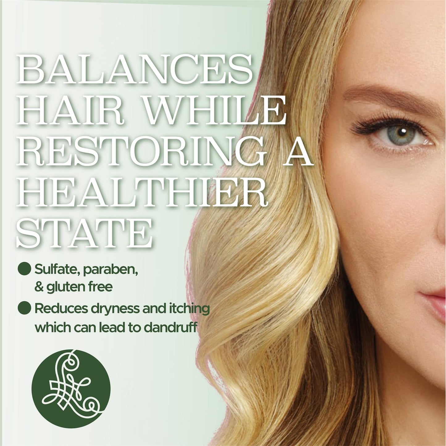 Luseta Shampoo and Conditioner Set with Tea Tree and Argan Oil for Oily Hair Clarifying, Fighting Dandruff Sulfate Paraben Free for Men and Women 2x16.9oz