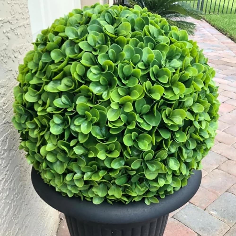 Artificial Jasper Topiary Balls for Outdoor Decor - 21", 2-Pack - Image 3