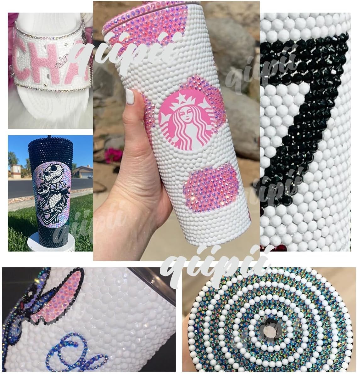 16000PCS 3mm 4mm 5mm Transparent AB Resin Rhinestones for Crafting Clear AB Flatback Jelly Stones Bulk SS10 SS16 SS20 Diamonds Gems Charms for Nails Face Eyes Makeup Tumblers Bottles DIY Crafts