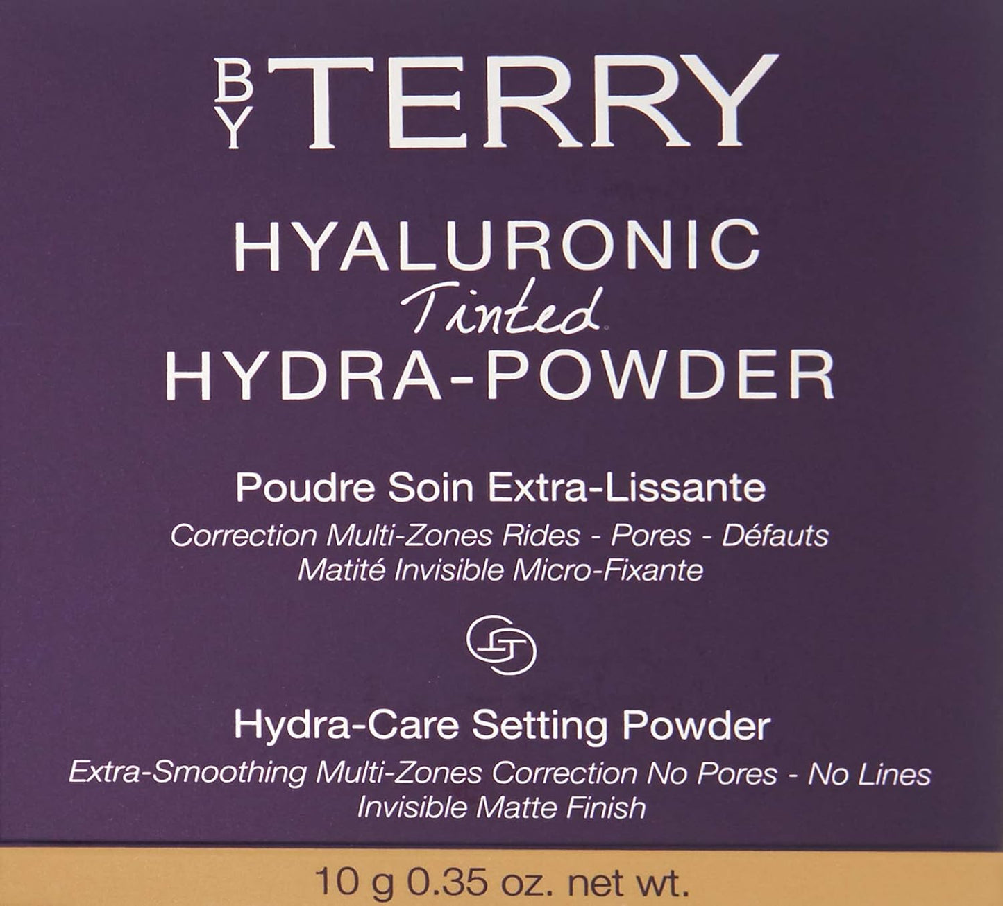 By Terry Hyaluronic Tinted Hydra-Powder, Non-Drying Loose Face Setting Powder, Blur Imperfections & Mattify, Dark, 0.35 oz