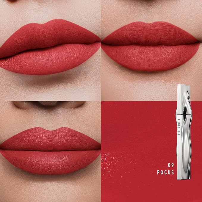 Eternal Lip Matte, 09 Coralia- Deep Coral, One-Swipe Bold Matte Finish, High Pigment Full Coverage, Long-Lasting, Transfer-Proof & Smudge-Resistant Liquid Lipstick, Feather-Light Texture