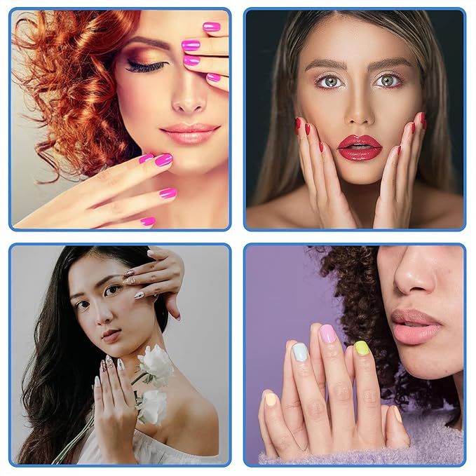 Nail Buffers (40 pcs), Buffer Block Nail Files Bulk for Acrylic Nails and Natural Nails Double Sided 100/180 Grit Portable Washable Sanding Buffing Buffers Arc Shape (40Pcs Multicolor)