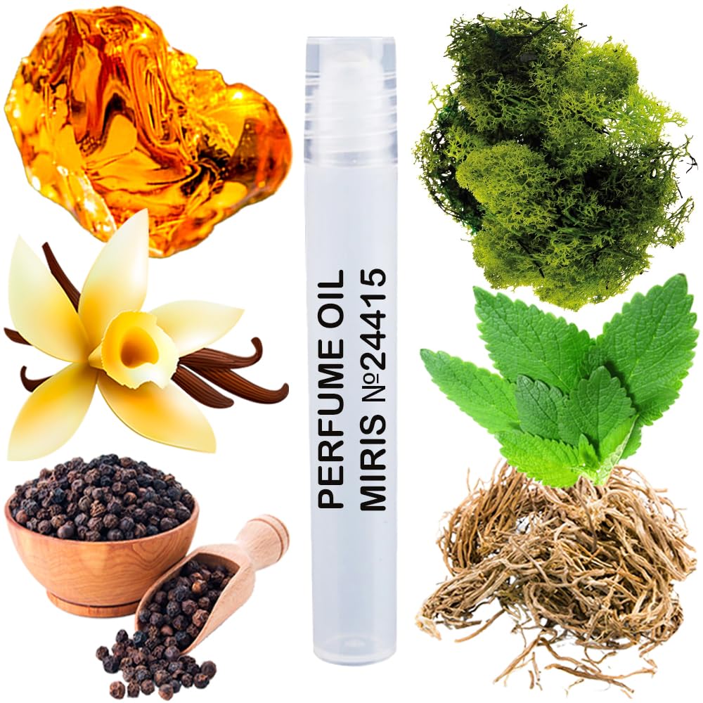 MIRIS Perfume Oil No. 24415, Inspired by Ultraviolet, Long-Lasting Men Roll-On, Rollerball 0.34 Fl Oz / 10 ml