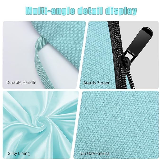 Vavabox A-Z Personalized Makeup Bag, Birthday Gifts for Women Mom, Gifts for Best Friend, Bride Bridesmaid Cosmetic bag (D, Green)