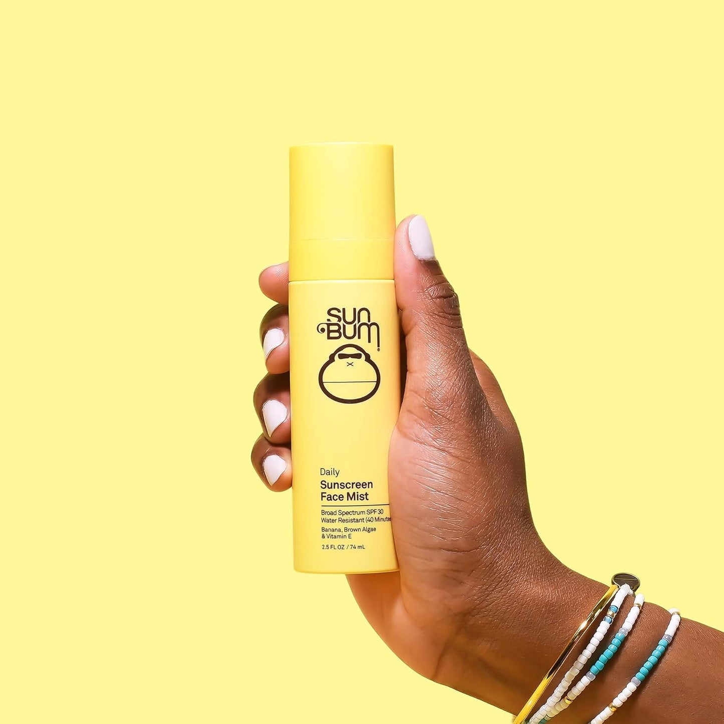 Sun Bum Skin Care SPF 30 Daily Sunscreen Mist - Vegan and Hawaii 104 Act Compliant (Made without Octinoxate & Oxybenzone) - Broad Spectrum UVA/UVB Facial Sunscreen Spray with Vitamin E - 2.5 oz