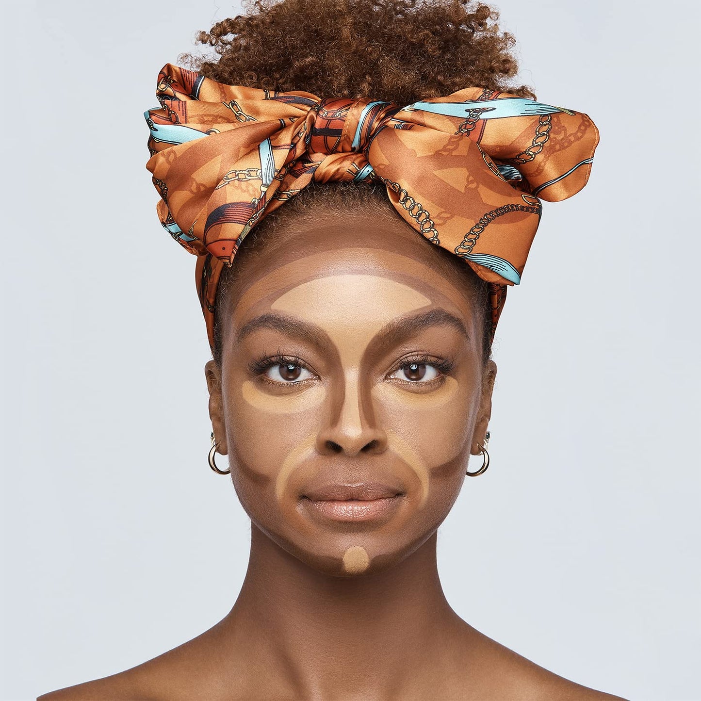 Ruby Kisses Flawless Finish with 3D Contour Cream Makeup Palette – Lightweight, Multi-Palette, Contouring Foundation, Creamy, Sculpt &Highlighting, Define Cheekbones (Light Medium)