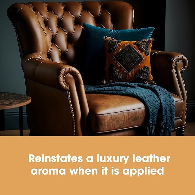 Furniture Clinic Leather Protection Cream | 2-in-1 Leather Conditioner & Waterproofing Protector for Furniture, Shoes, Car Seats & More | Prevent Stains while Nourishing | 17oz/ 500ml