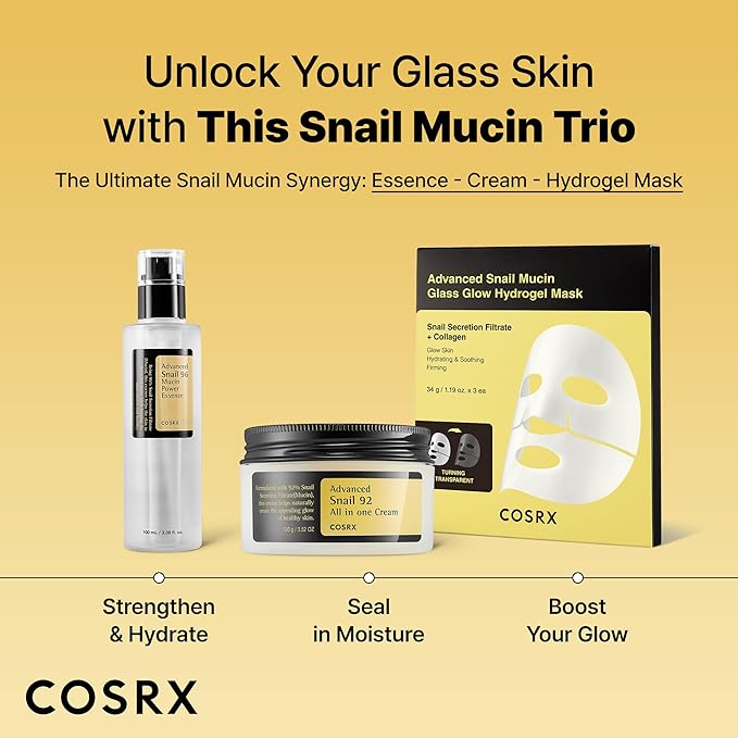 COSRX Snail Mucin Repairing Serum 100ml, Hydrating Serum for Face with Snail Secretion Filtrate for Dull Skin & Fine Lines, Korean Skin Care