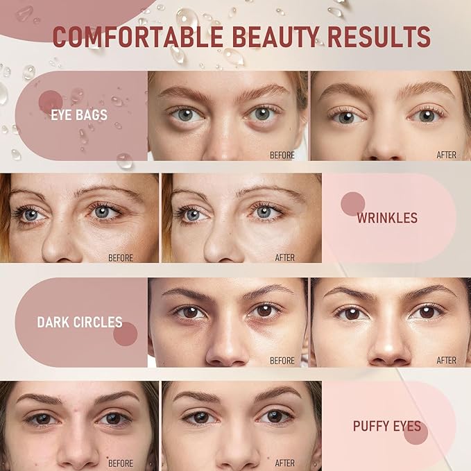 LAVONE Eye Mask - 30 Pairs Caffeine Under Eye Patches Skin Care Products, Eye Masks Skincare for Dark Circles and Puffiness, Reduce Wrinkles, Eye Bags and Fine Lines, for Women and Man