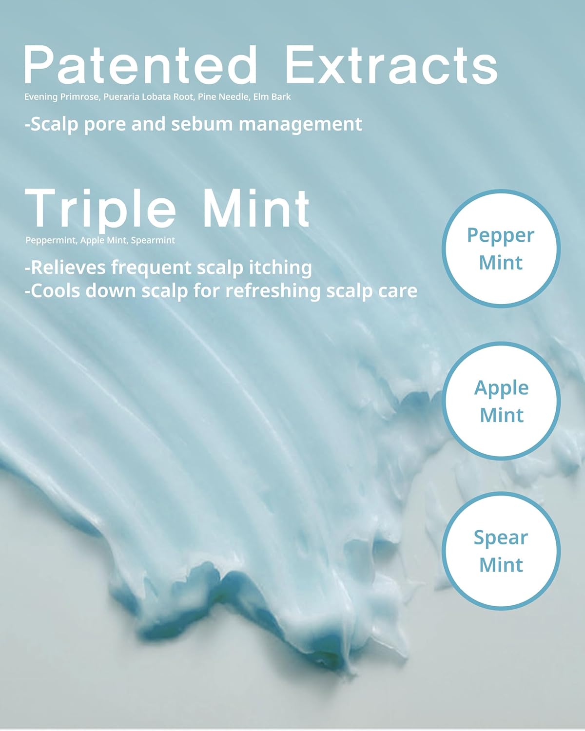 SAN TTEUT Scalp Refreshment Hair Conditioner - pH 5.5 Keratin & Protein Perfumed Conditioner for Hair Loss Relief, Scalp Clarifying, Mint & White Musk Scent - Paraben Free - 17 fl.oz