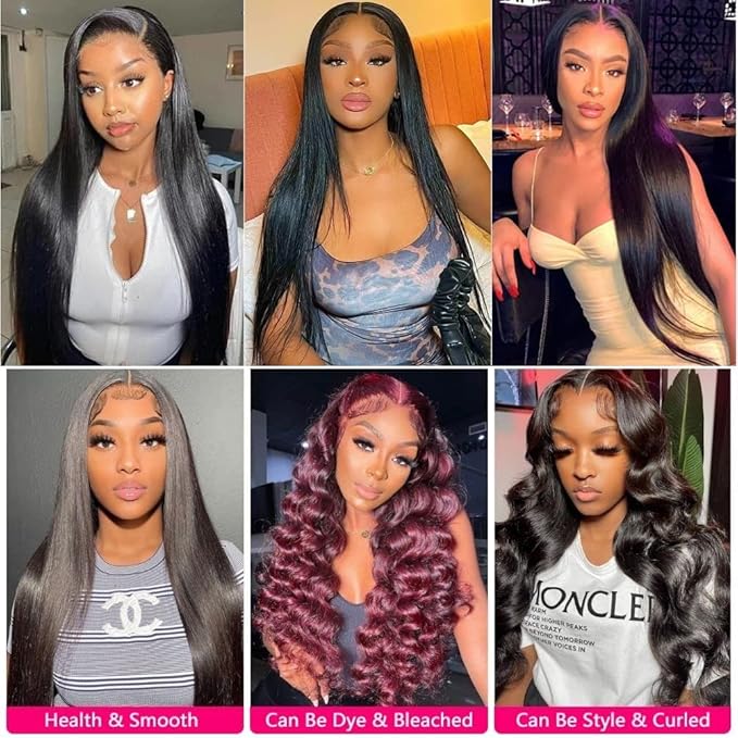 Straight Bundles with Closure Human Hair 10 12 14+10 Brazilian Human Hair Bundles with Closure Straight 100% Unprocessed Virgin Weave Hair Bundles with Lace Closure
