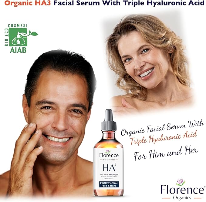 Hyaluronic Acid Serum for Skin – Anti-Aging Moisturizer Face Serum for Brightening, Plumper & Smoother Skin. Non-Greasy, Ultra-Hydrating Niacinamide, B5 & Vitamin C Skin Care Facial Serum, 2 oz