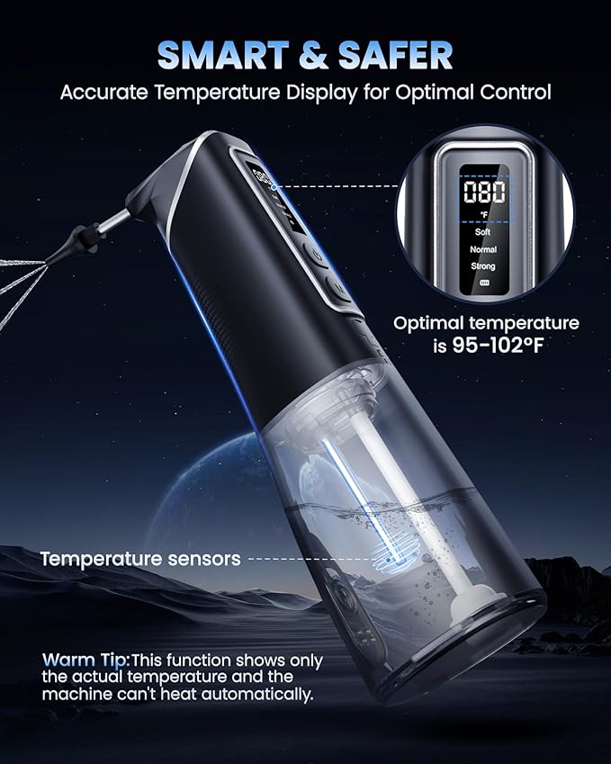 Ear Wax Removal, ONLYCARE FSA - HSA Eligible Earwax Removal Kit, Safe Ear Cleaner with Water Temp Sensor, Electric Ear Irrigation Flushing System, IPX7 Waterproof, USB Chargeable for Effective Clean