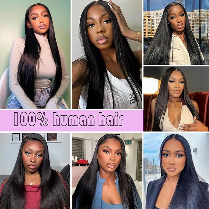 12A Straight Human Hair Bundles,Brazilian Virgin Straight Bundles 22 Inch 100% Unprocessed Human Hair 1 Bundle Deals Real Natural Black Color Hair Extensions for Black Women