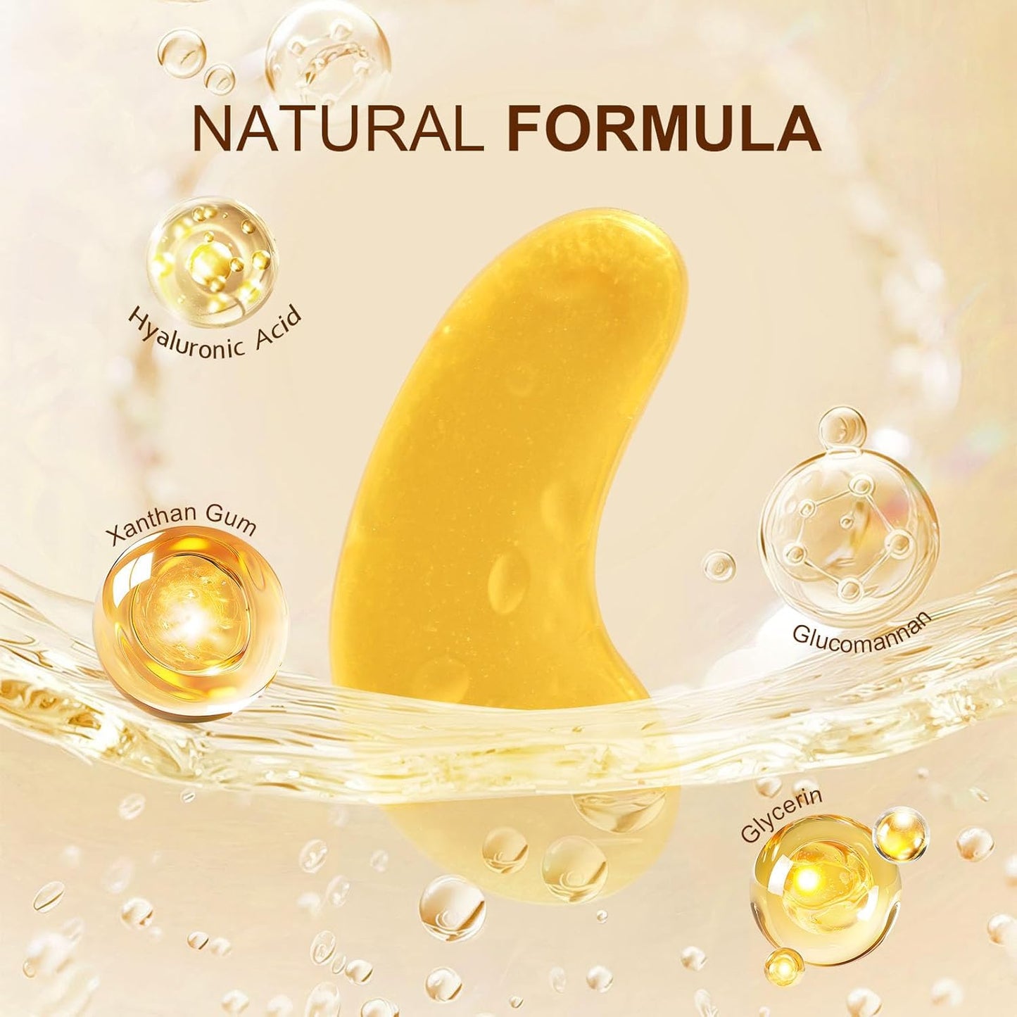 10Pairs 20Pcs 24K Gold Under Eye Patches, Collagen Eye Masks for Dark Circles and Puffiness, Reduce Wrinkles and Puffy Eyes, Refresh Your Skin, Women Skincare Eye Treatment Products