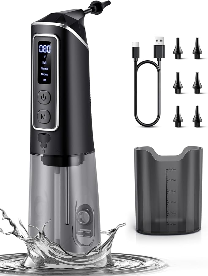 Ear Wax Removal, ONLYCARE FSA - HSA Eligible Earwax Removal Kit, Safe Ear Cleaner with Water Temp Sensor, Electric Ear Irrigation Flushing System, IPX7 Waterproof, USB Chargeable for Effective Clean