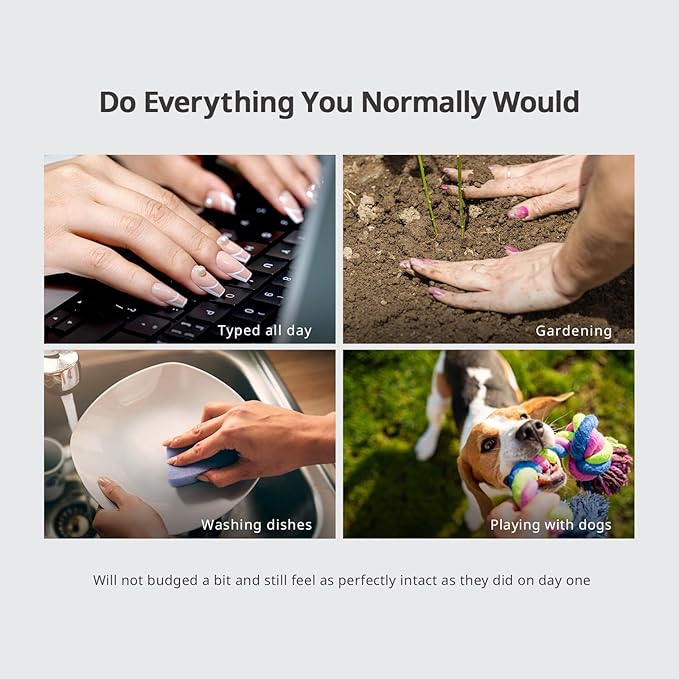 BTArtbox Press On Nails Almond - Confetti Petals, Flower Short Press On Nails with Glue and Adhesive Tabs for Women in 16 Sizes - 32 Soft Gel Glue On Nails Kit