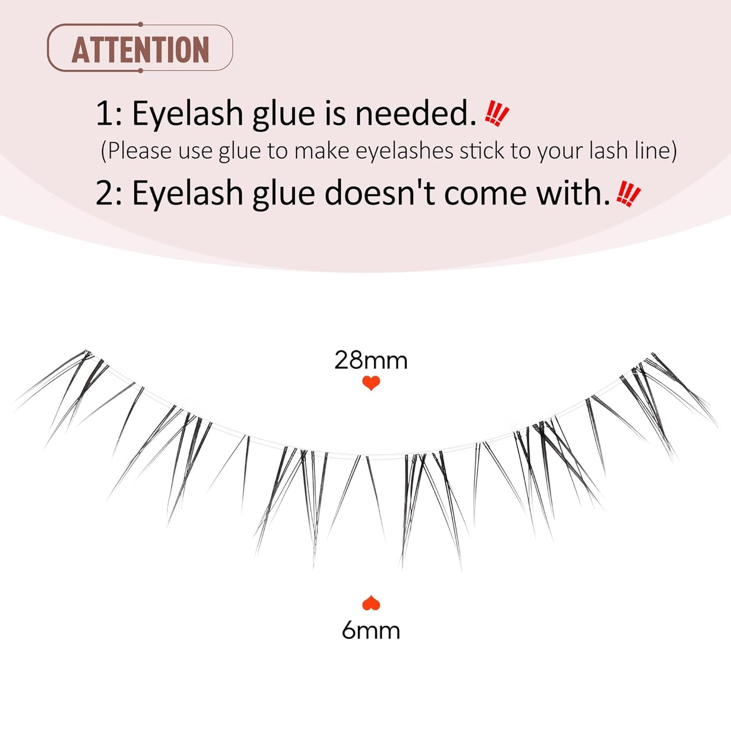 Eyelashes False Bottom Lashes Lower Lashes Fake Bottom Eyelashes 7 Pairs R-2