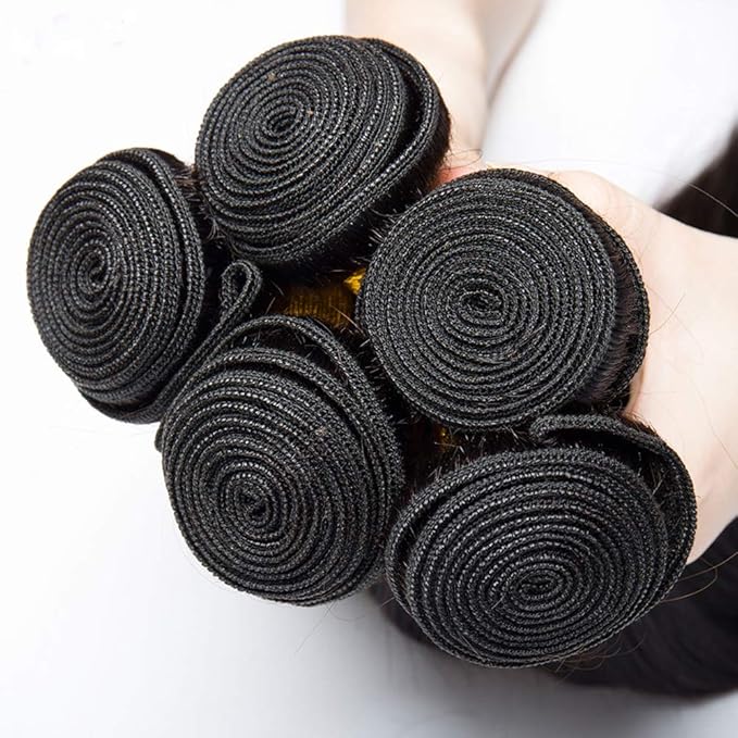 Body Wave 3 Bundles with Closure 100% Unprocessed Brazilian Body Wave Human Hair Weave with 4x4 Free Part Lace Closure Natural Color (14 16 18+12,Bundles with Closure)