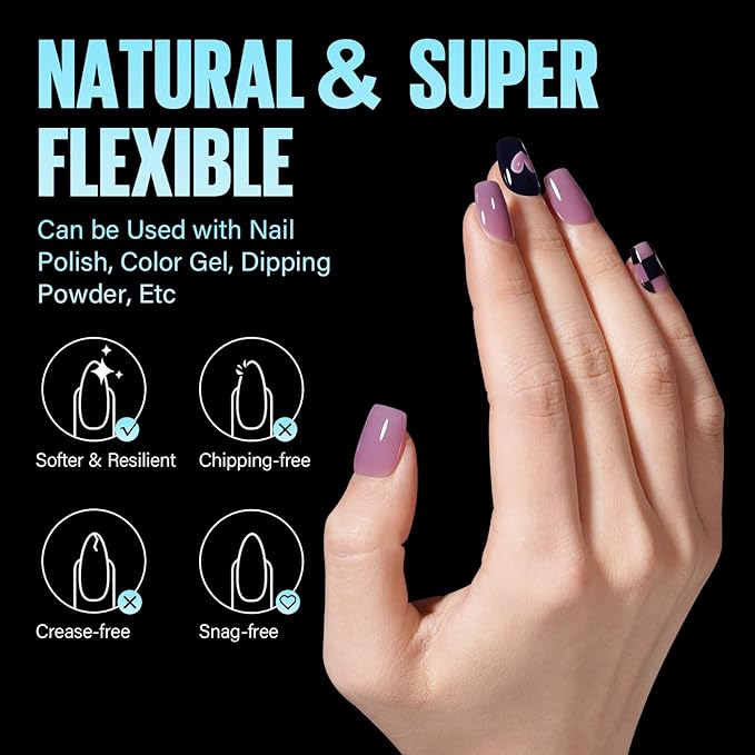 TOMICCA Extra Short Coffin Nail Tips, 240Pcs Half Matte Press on Full Cover Acrylic Nails, 12 Sizes Pre -Shape Soft Acrylic Fake Nail Tips for Nail Extension Art Home DIY Nail Salon