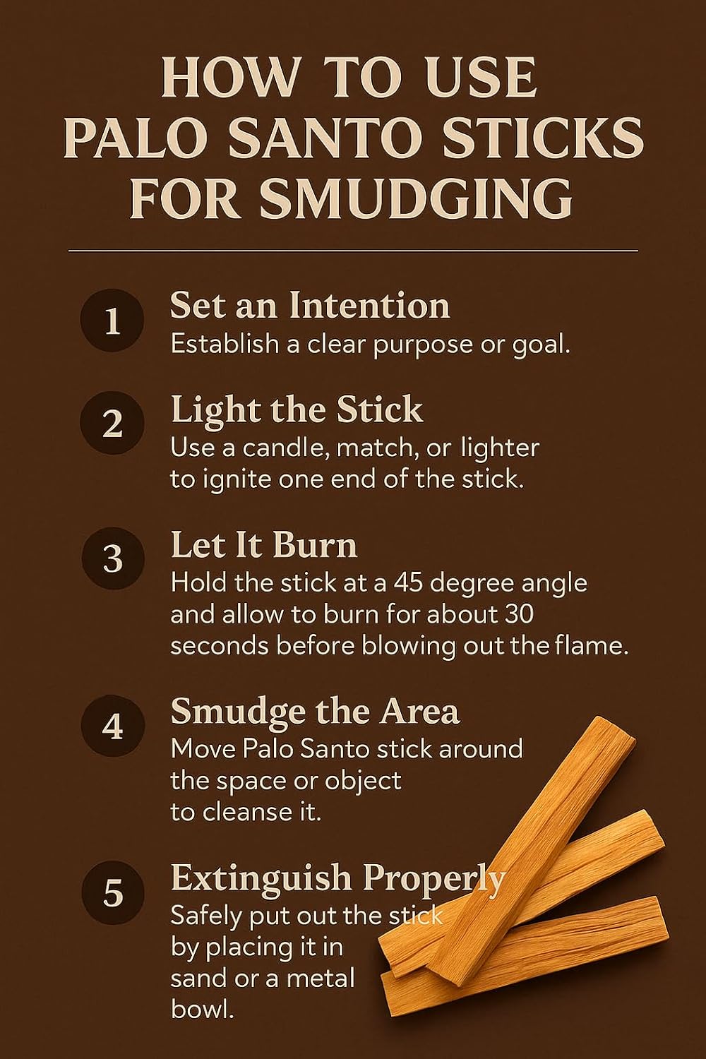 Pachamama Essentials Palo Santo Incense Sticks (4.0 inches Each) 100% Natural and Sustainable, Wild Harvested, for Smudging, Purifying, Energy Cleansing, Meditating, Yoga, Reiki. (20)