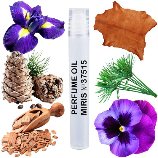 MIRIS Perfume Oil No. 37515, Inspired by Santal, Long-Lasting Unisex Roll-On For Women and Men, Rollerball 0.34 Fl Oz / 10 ml