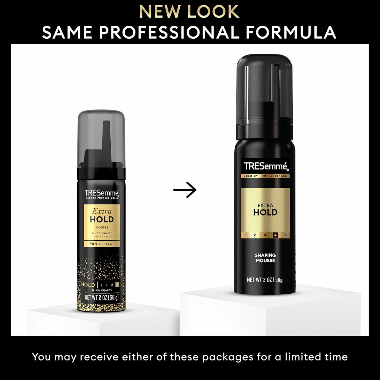 TRESemmé Extra Hold Volumizing Mousse Pack of 24 For All-Day Humidity Resistance 2 oz